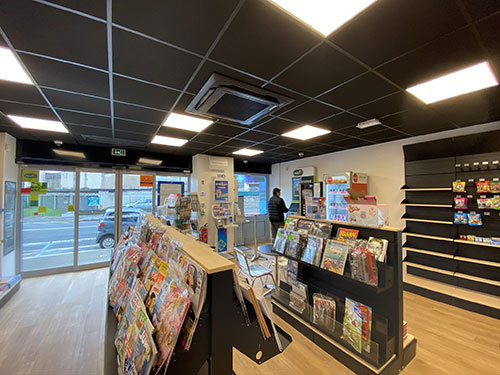 Tertiaire-Lyon-Bureau Tabac-Rénovation-Intérieur zone de vente entrée